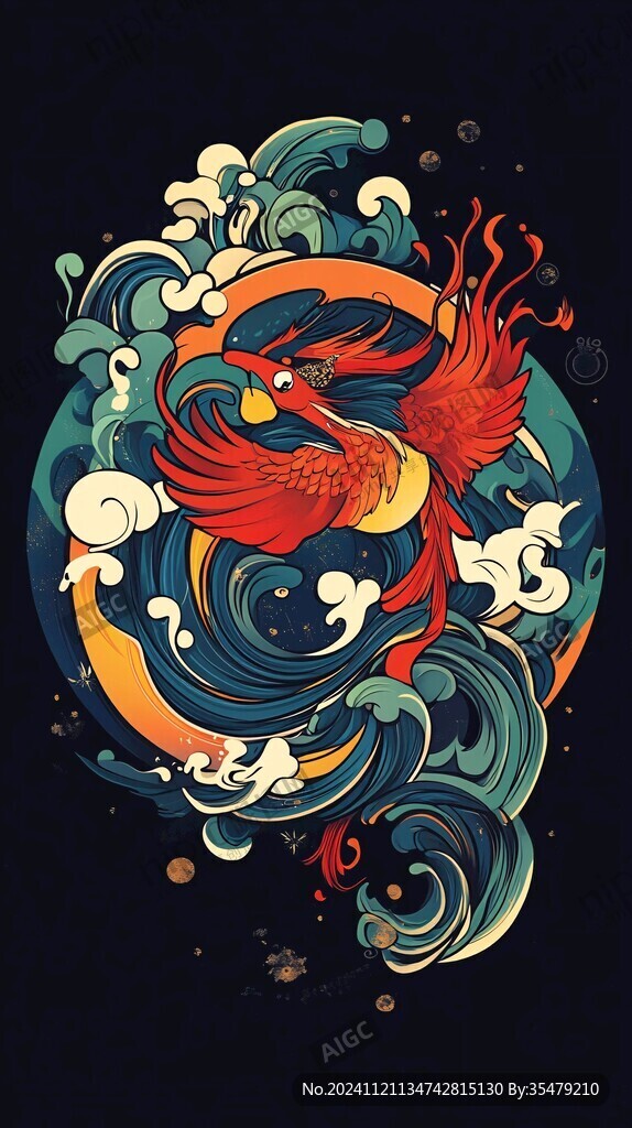 創(chuàng)意金魚潮流插畫
