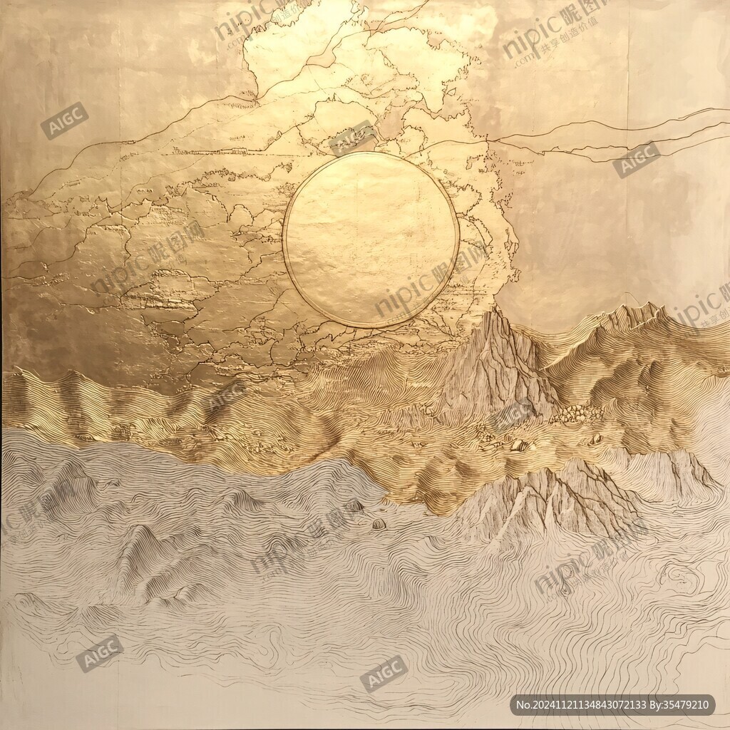 金箔風(fēng)景畫
