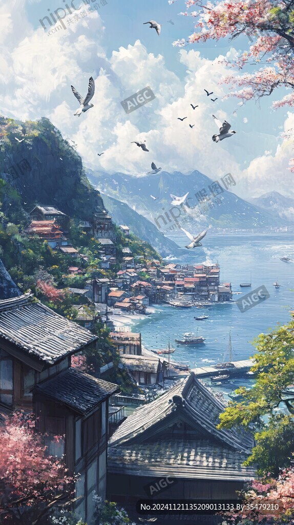 新海誠動漫風裝飾畫