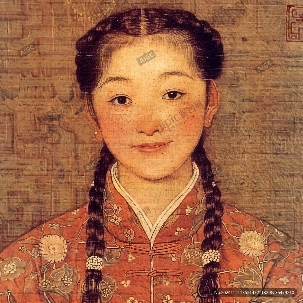 清朝美人圖卷