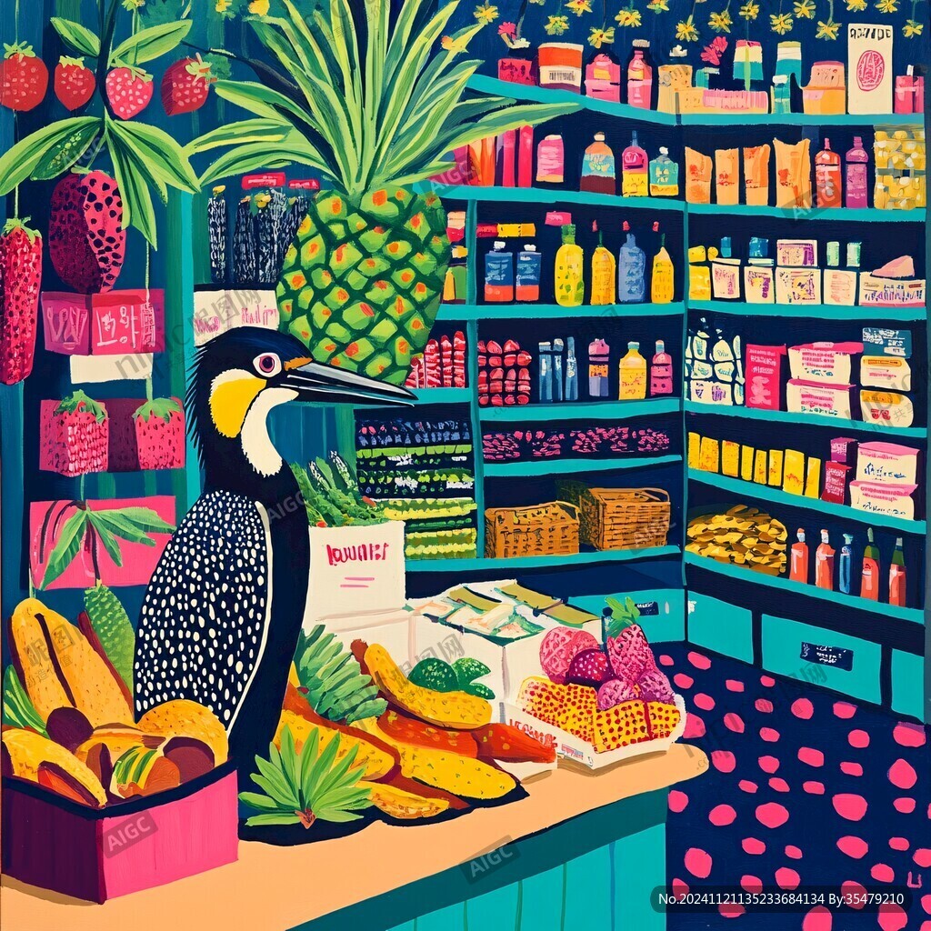 水果店插畫