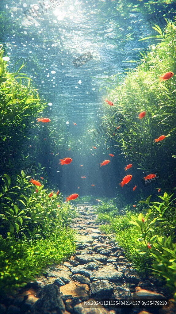 夢幻水底砂石
