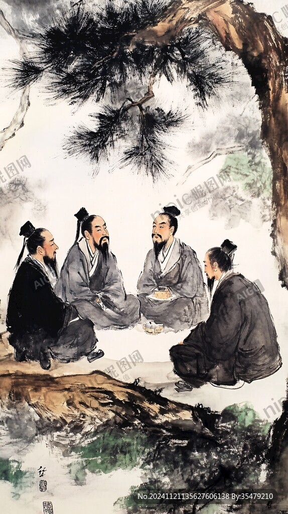 松下弈棋圖