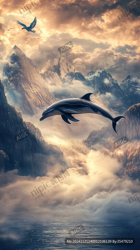海洋海豚鯨魚