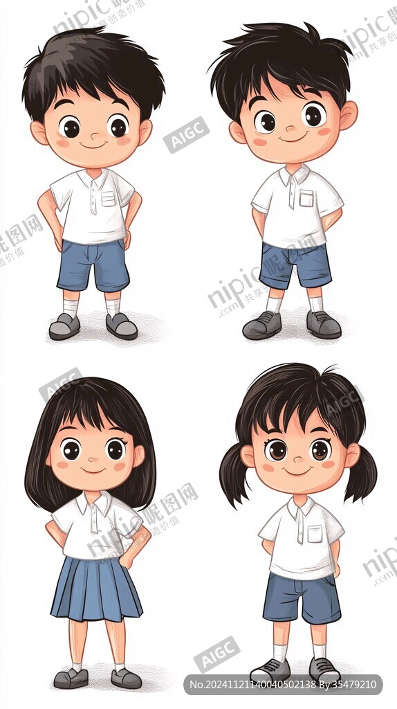 小學生人物設計