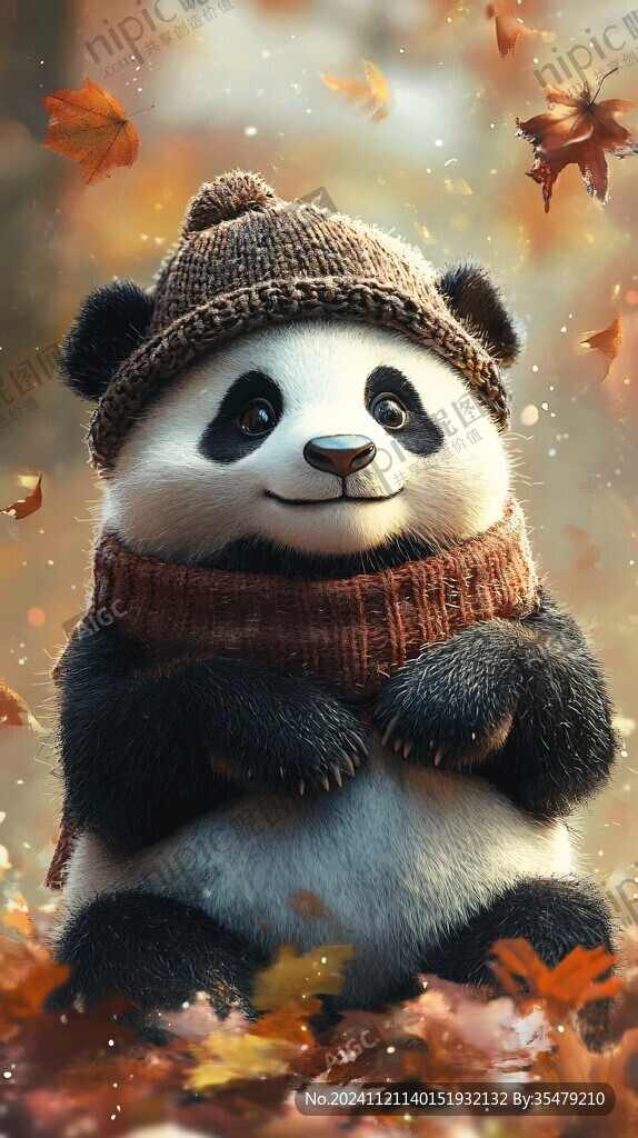 高清卡通熊貓