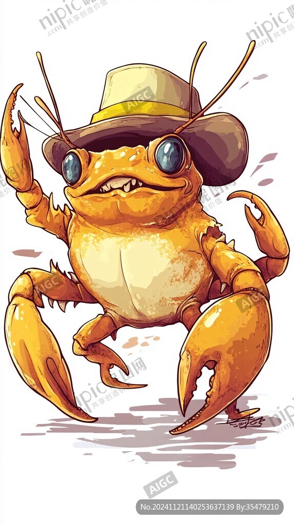 河蟹插畫