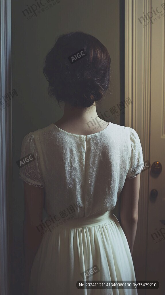 復(fù)古美女背影