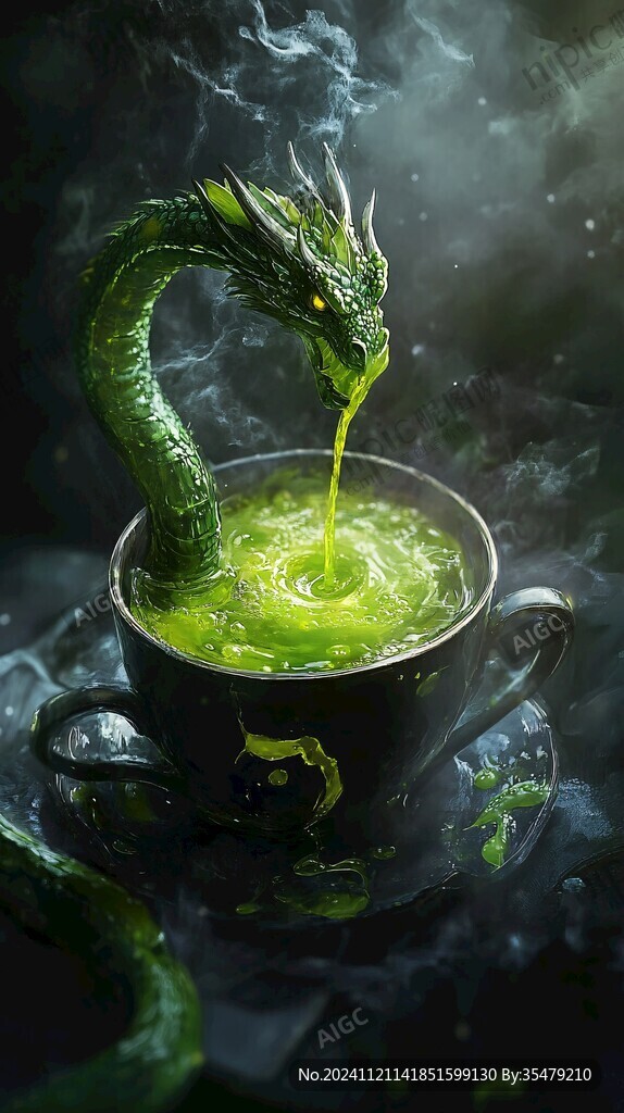 龍飲料手繪