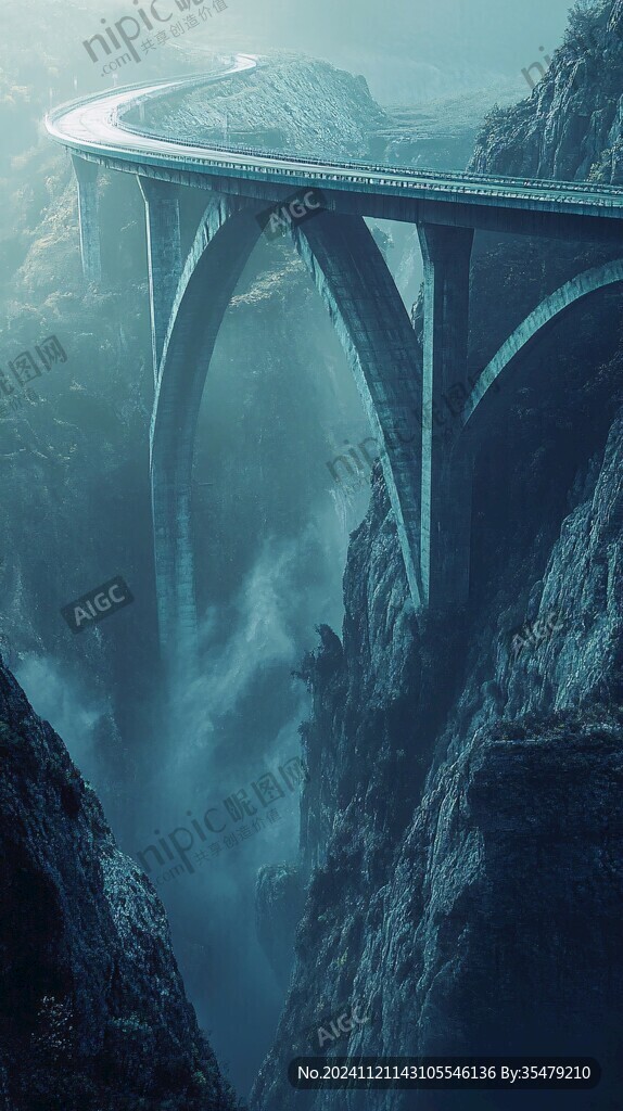 峽谷深處的高橋