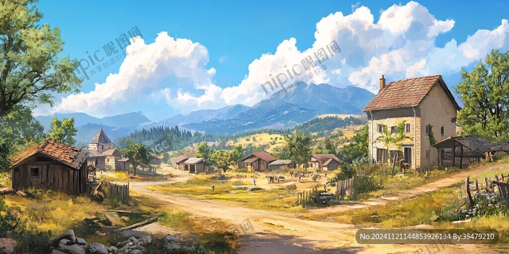 唯美農(nóng)村場景