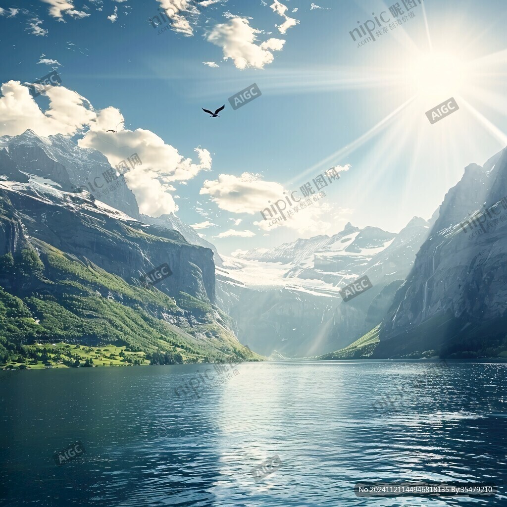 山水太陽(yáng)風(fēng)景