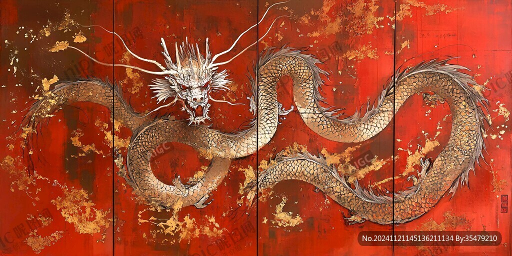 龍騰盛世屏風