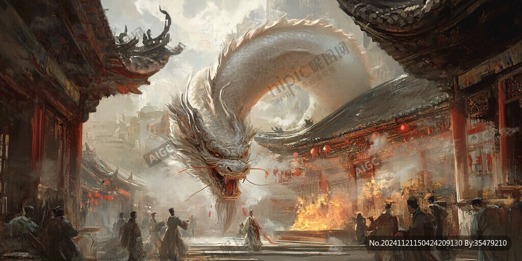 龍年橫版插畫