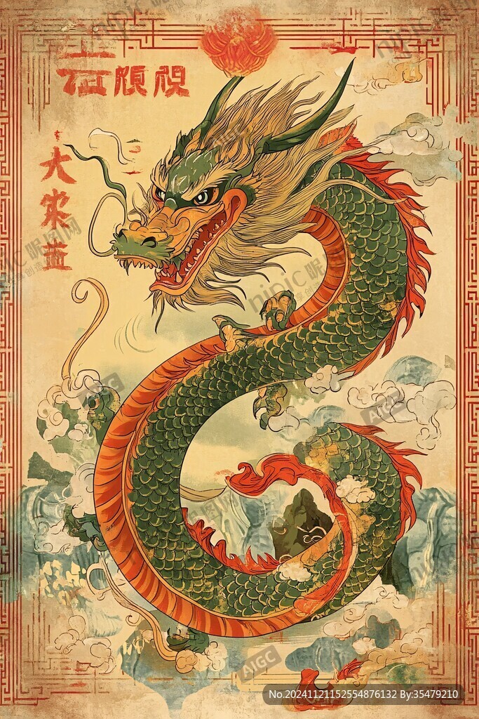 龍年文創(chuàng)插畫(huà)