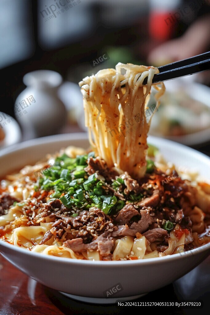 肉沫面特寫
