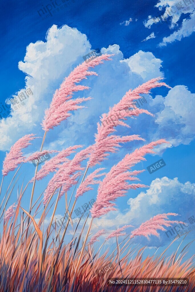 狗尾草插畫