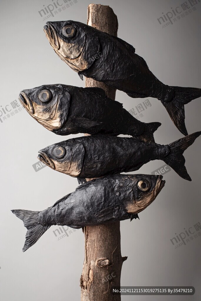 木雕怪魚
