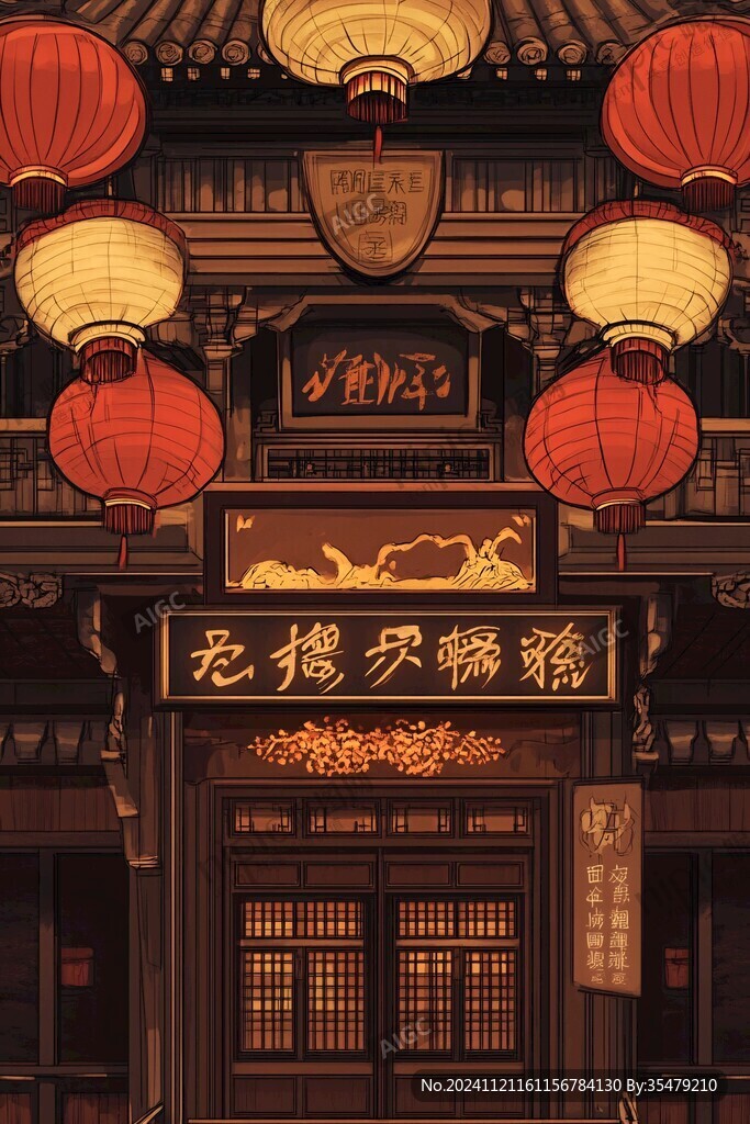 腌鹵店插畫
