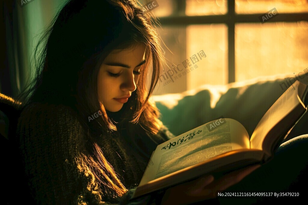 讀書的少女