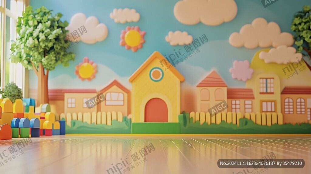 幼稚園立體墻設計