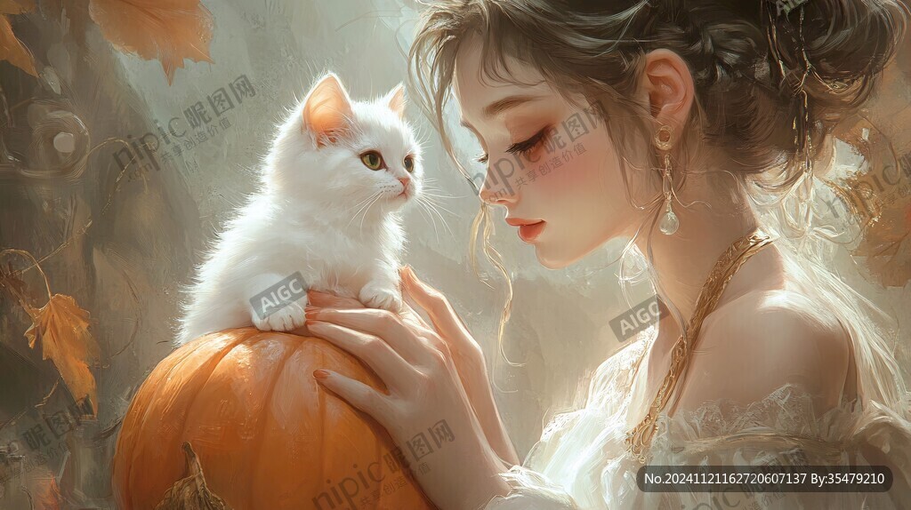 插畫閃屏貓女