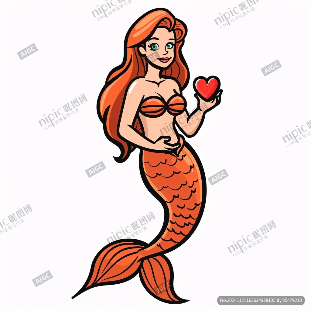 美人魚卡通形象