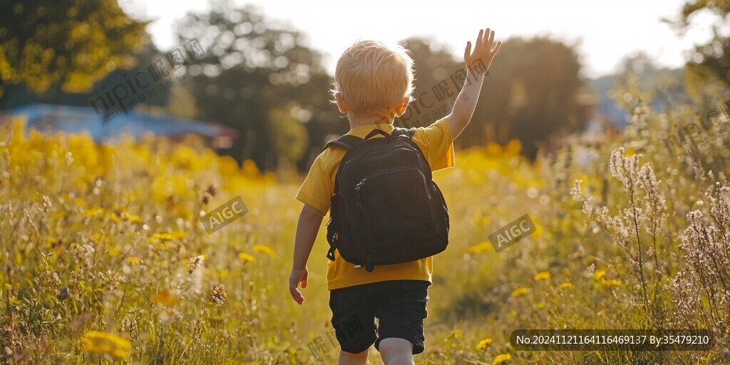 背包的幼童