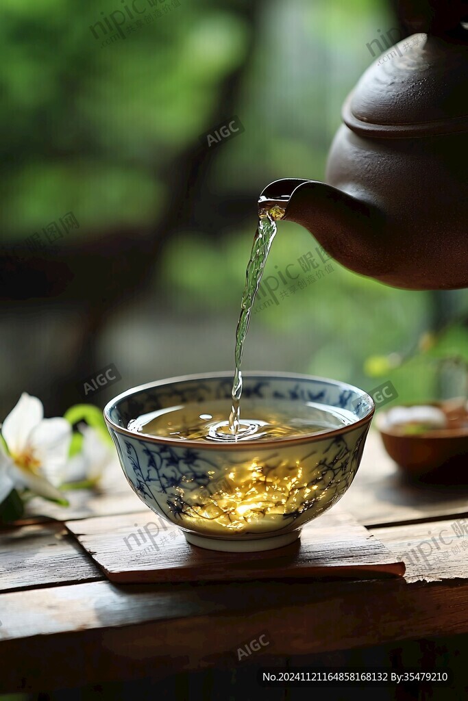 茶道品茶喝茶飲茶茶花