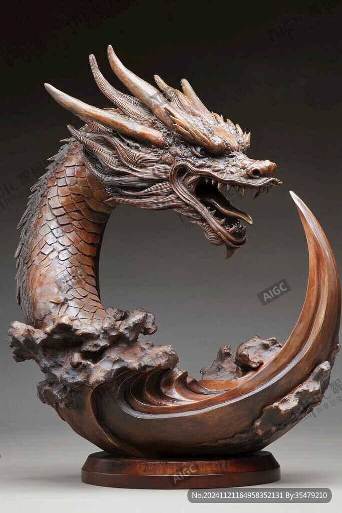 蟠龍擺件