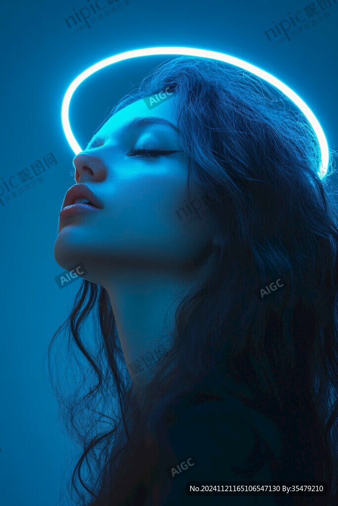 女性人物光效素材