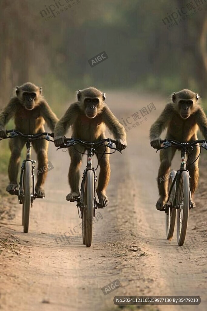 騎單車的小動物