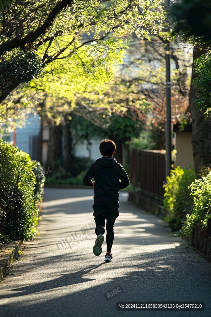 跑步的小學(xué)生