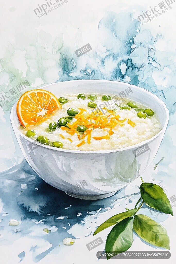 疙瘩湯插畫