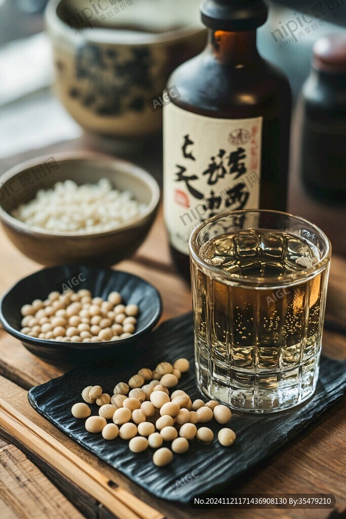 酌酒花生