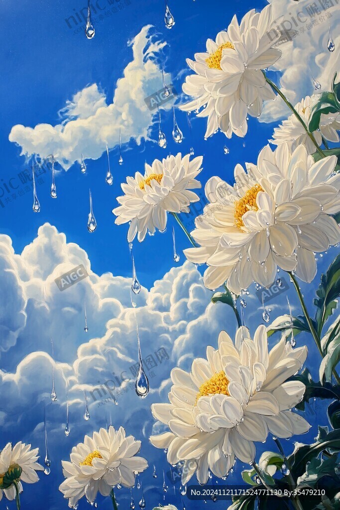 小雛菊壁畫