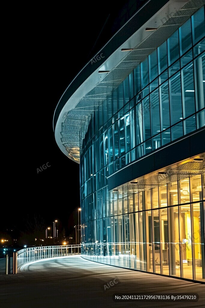 運(yùn)動(dòng)館夜景