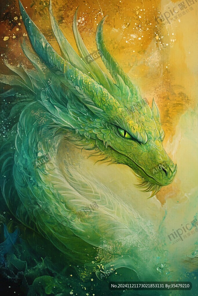 古風龍插畫
