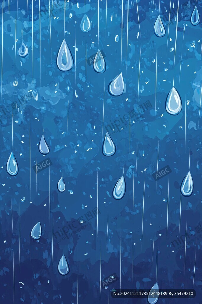 雨滴插畫