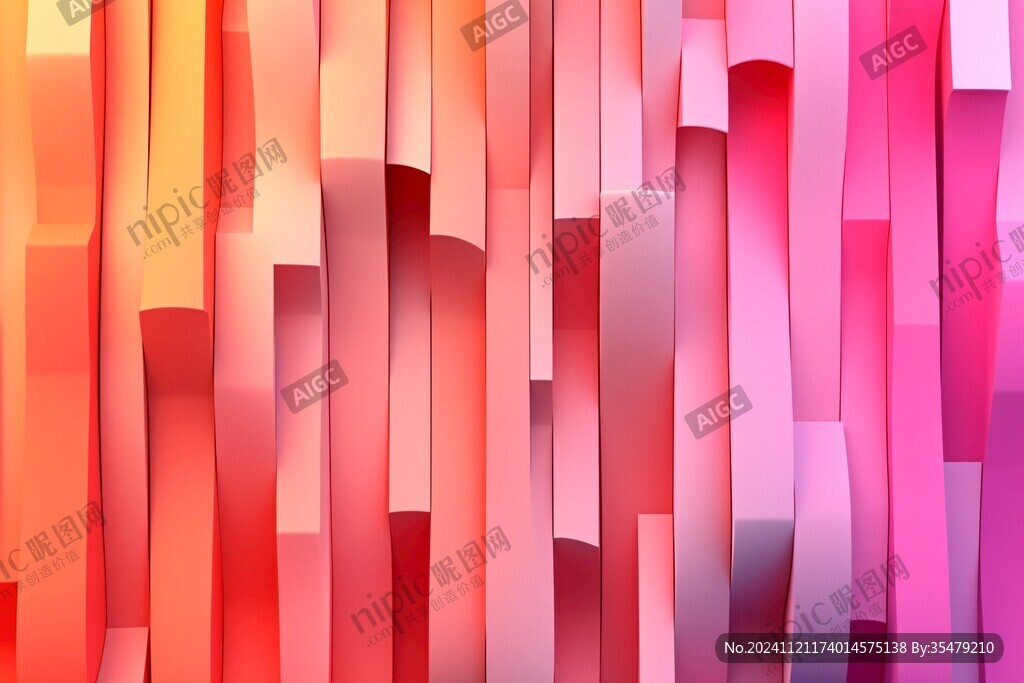 粉紅色抽象立體背景
