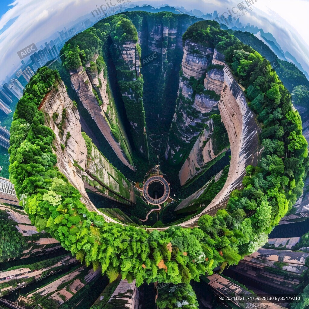 魚眼城市綠地