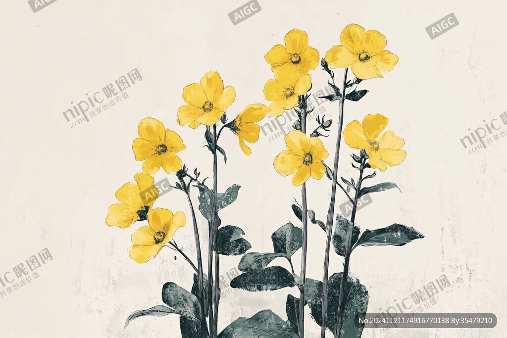 報春花插畫