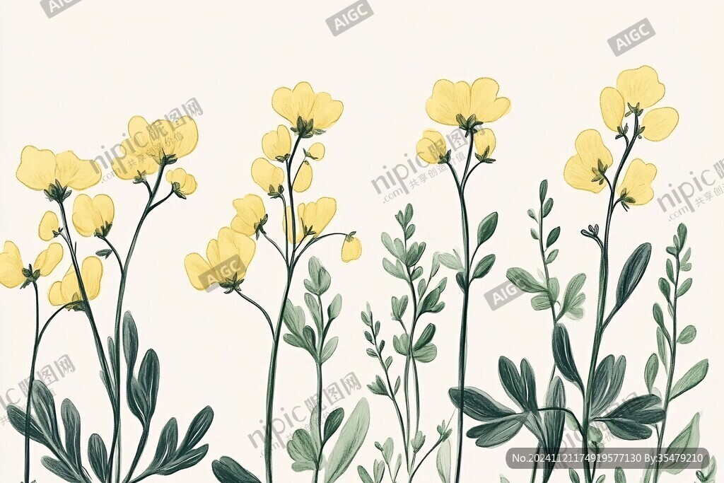 金盞花插畫