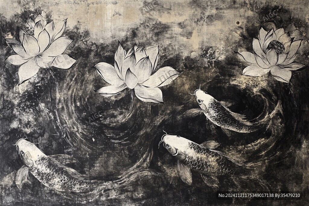 魚群蓮花