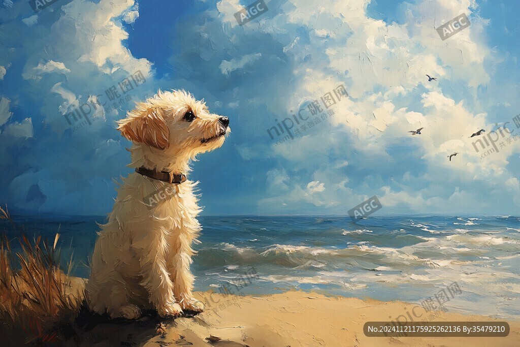 狗狗與海