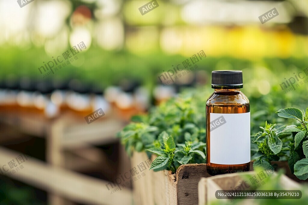 陽(yáng)光下的農(nóng)藥瓶