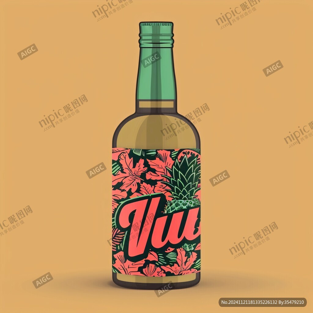 果酒瓶貼