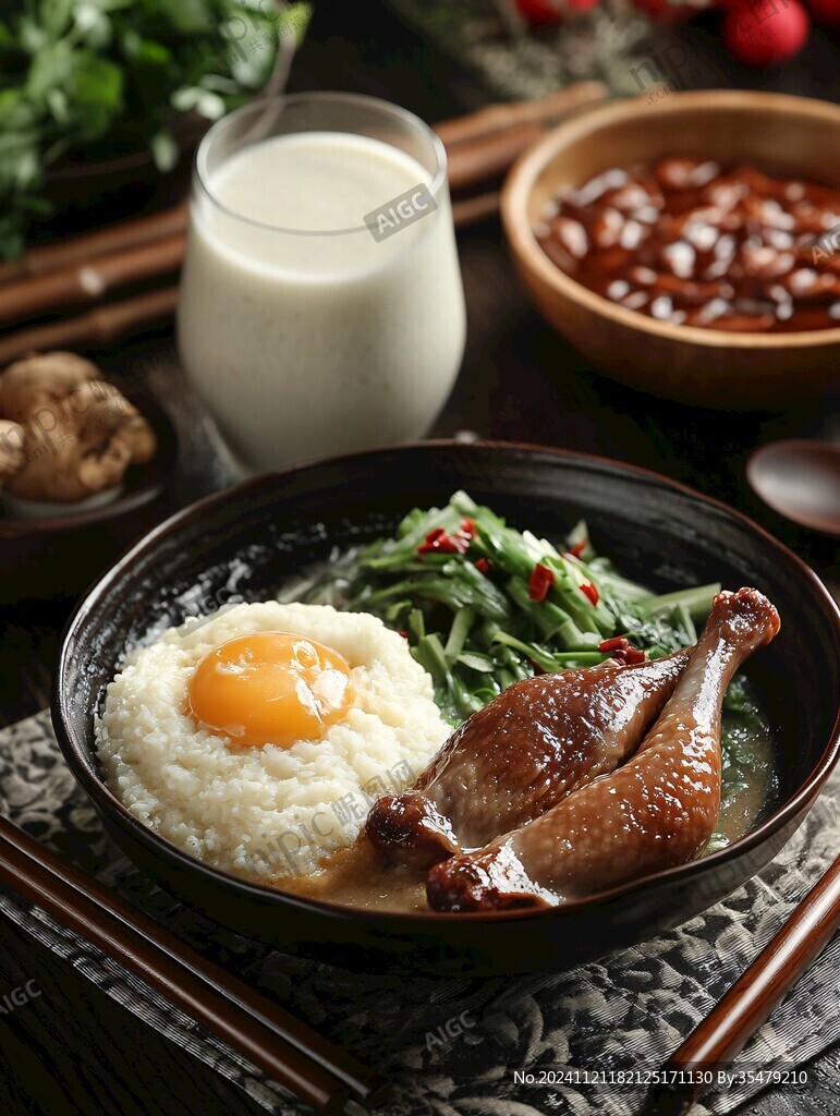 菜心咸鴨蛋至尊燒鴨飯