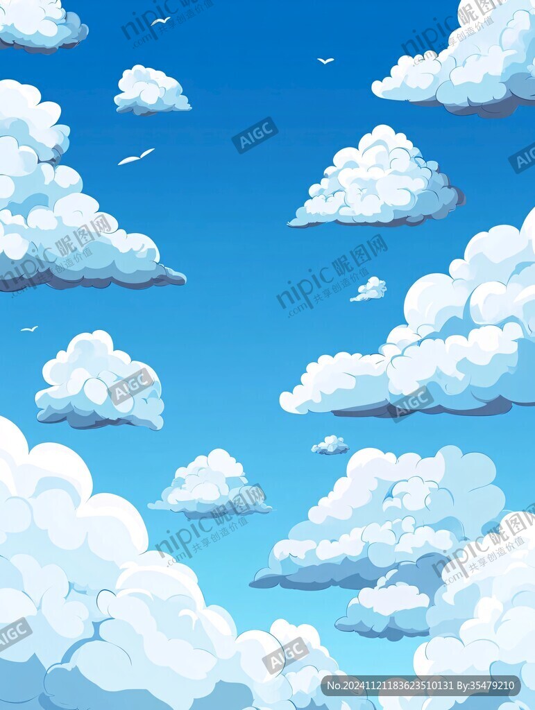 動漫白云素材