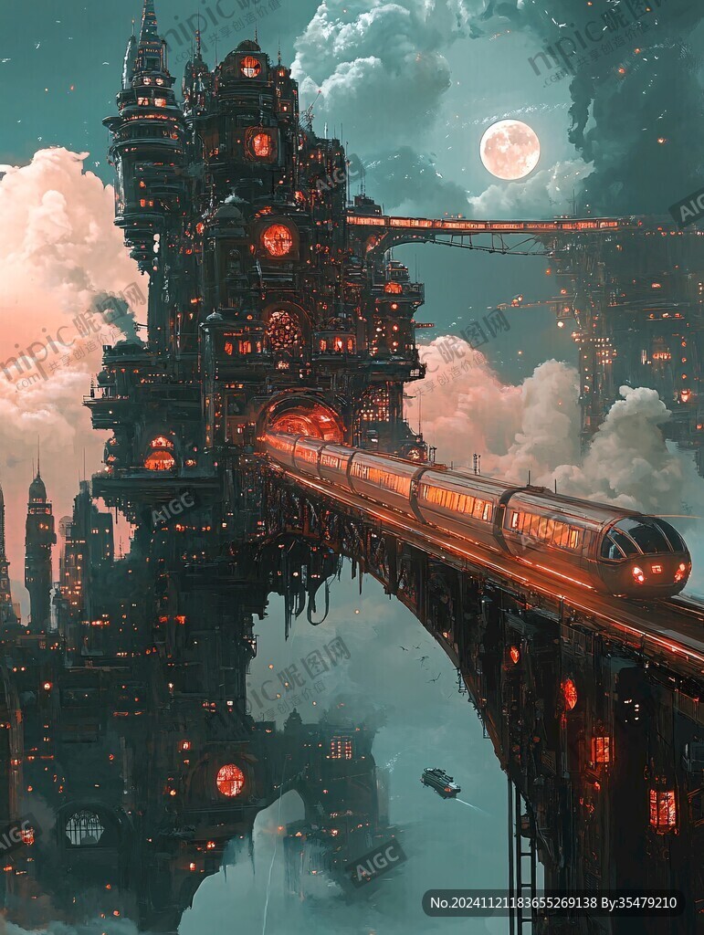科幻插畫風